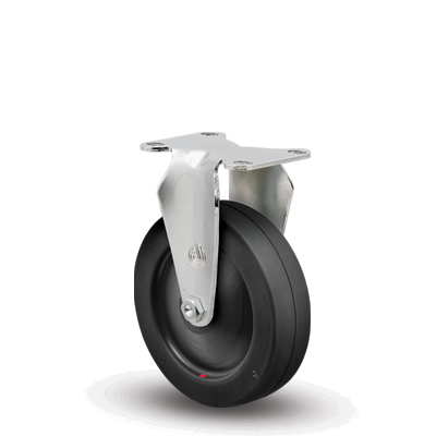 qty of 2 Jarvis Caster 6" Gray Rubber Wheel 