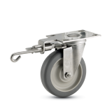 Foot-operable Directional Lock Caster